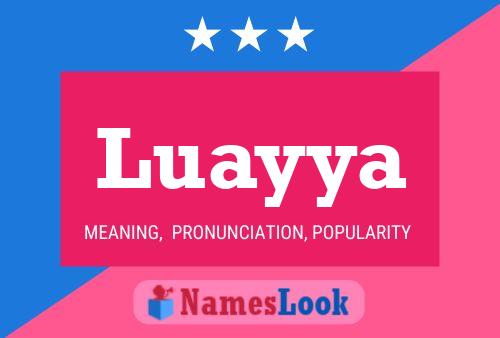 Luayya Name Poster