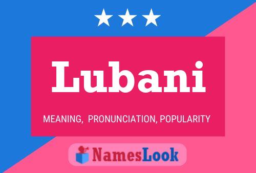 Lubani Name Poster