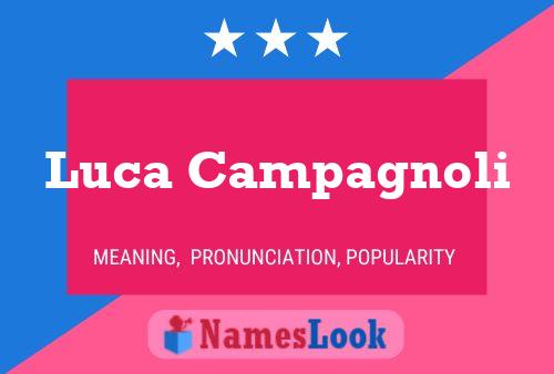 Luca Campagnoli Name Poster