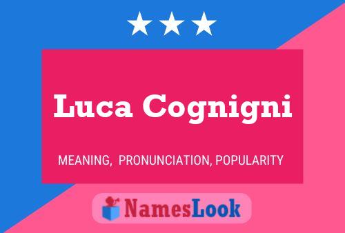 Luca Cognigni Name Poster