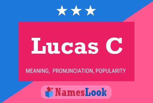 Lucas C Name Poster