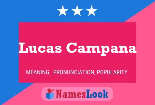 Lucas Campana Name Poster