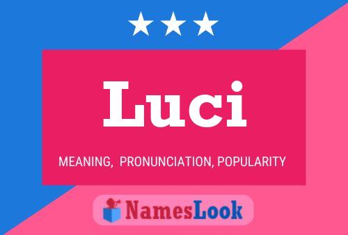 Luci Name Poster