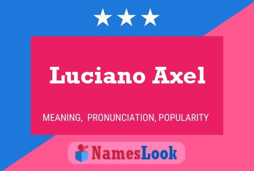 Luciano Axel Name Poster