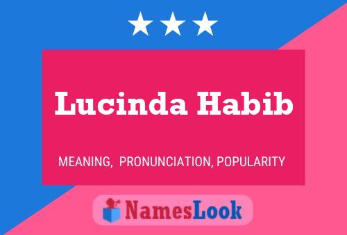 Lucinda Habib Name Poster