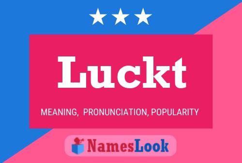 Luckt Name Poster