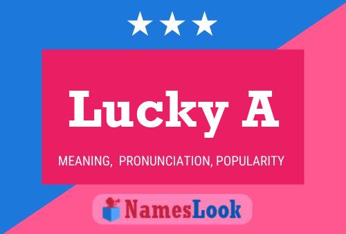 Lucky A Name Poster