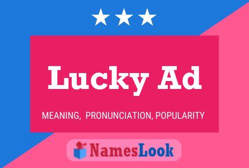 Lucky Ad Name Poster