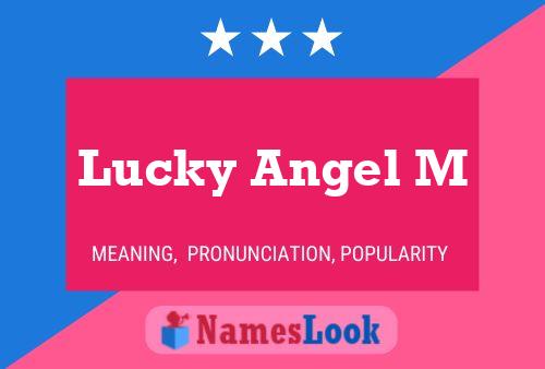 Lucky Angel M Name Poster