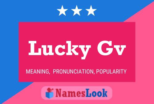 Lucky Gv Name Poster