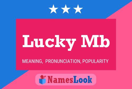 Lucky Mb Name Poster