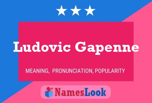 Ludovic Gapenne Name Poster