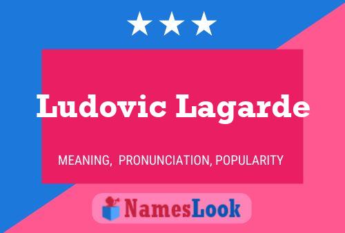 Ludovic Lagarde Name Poster