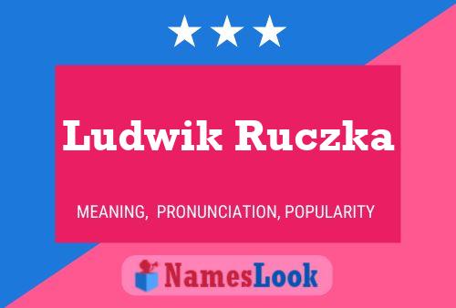 Ludwik Ruczka Name Poster