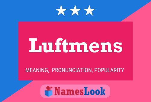 Luftmens Name Poster