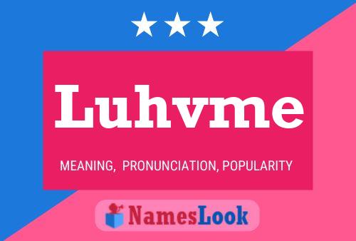 Luhvme Name Poster