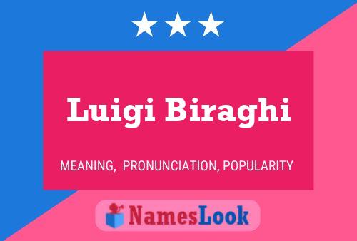 Luigi Biraghi Name Poster