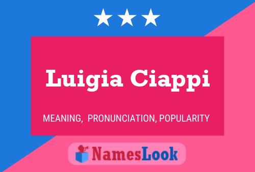 Luigia Ciappi Name Poster