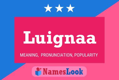 Luignaa Name Poster