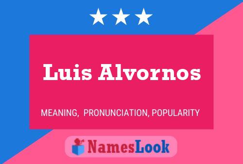 Luis Alvornos Name Poster