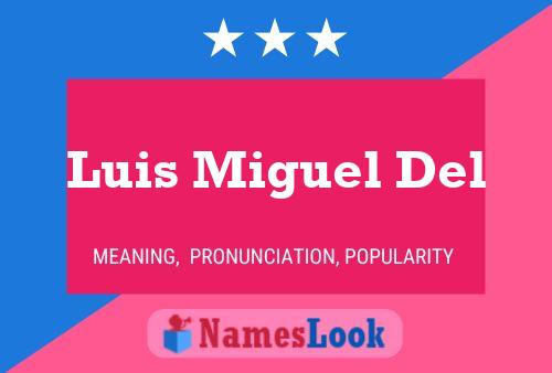 Luis Miguel Del Name Poster