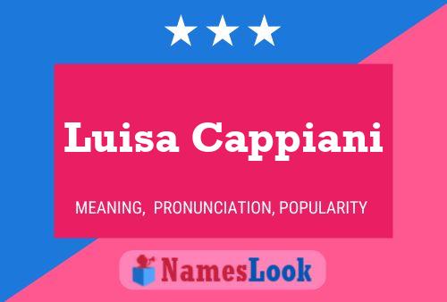 Luisa Cappiani Name Poster