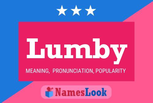 Lumby Name Poster