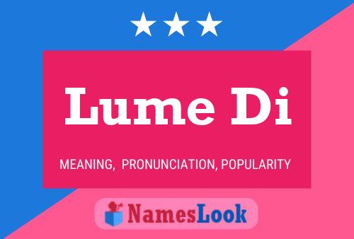 Lume Di Name Poster