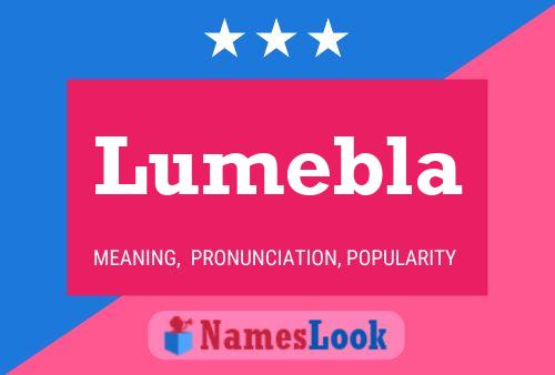 Lumebla Name Poster