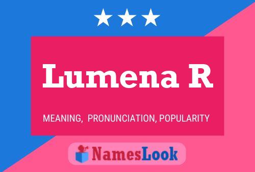 Lumena R Name Poster