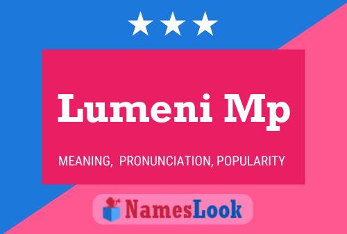 Lumeni Mp Name Poster