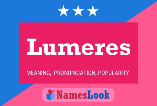 Lumeres Name Poster