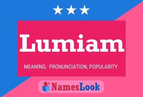 Lumiam Name Poster