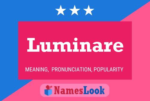 Luminare Name Poster