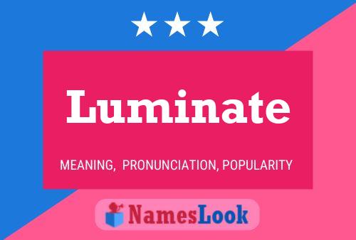 Luminate Name Poster