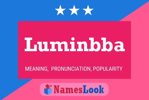 Luminbba Name Poster