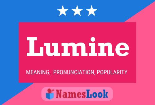 Lumine Name Poster