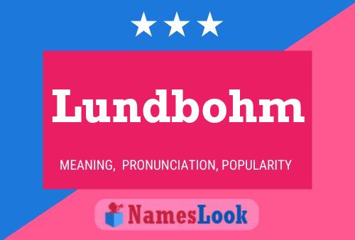 Lundbohm Name Poster