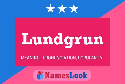 Lundgrun Name Poster