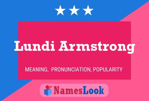 Lundi Armstrong Name Poster