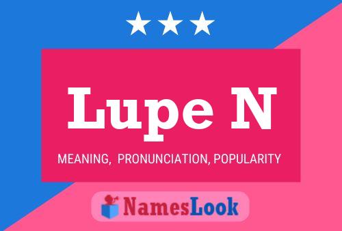 Lupe N Name Poster