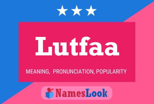 Lutfaa Name Poster