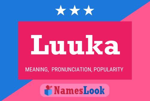 Luuka Name Poster