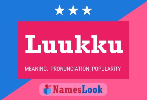 Luukku Name Poster