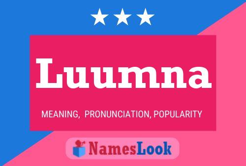 Luumna Name Poster