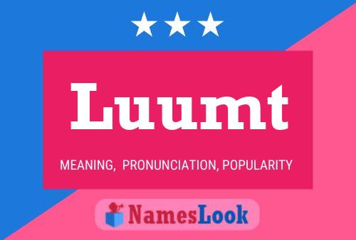 Luumt Name Poster