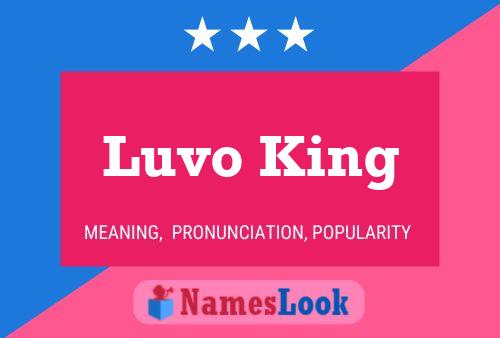 Luvo King Name Poster