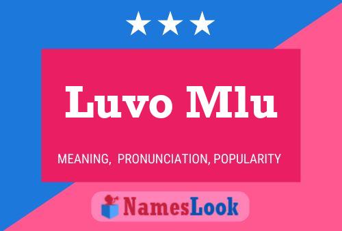 Luvo Mlu Name Poster