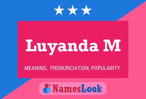 Luyanda M Name Poster