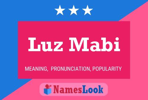 Luz Mabi Name Poster